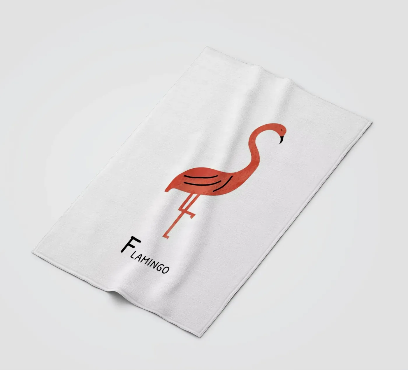 Flamingo fleecedeken van Little Flourishes