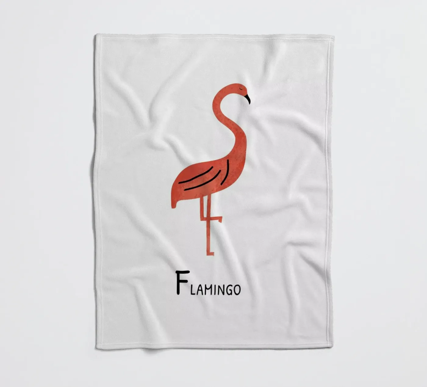 Flamingo fleecedeken van Little Flourishes