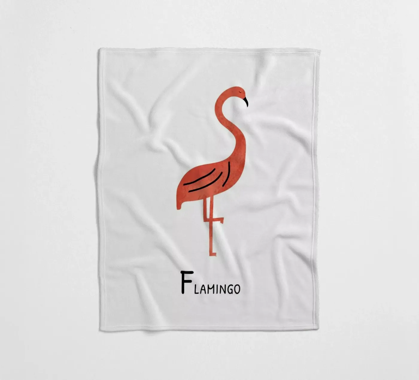 Flamingo fleecedeken van Little Flourishes