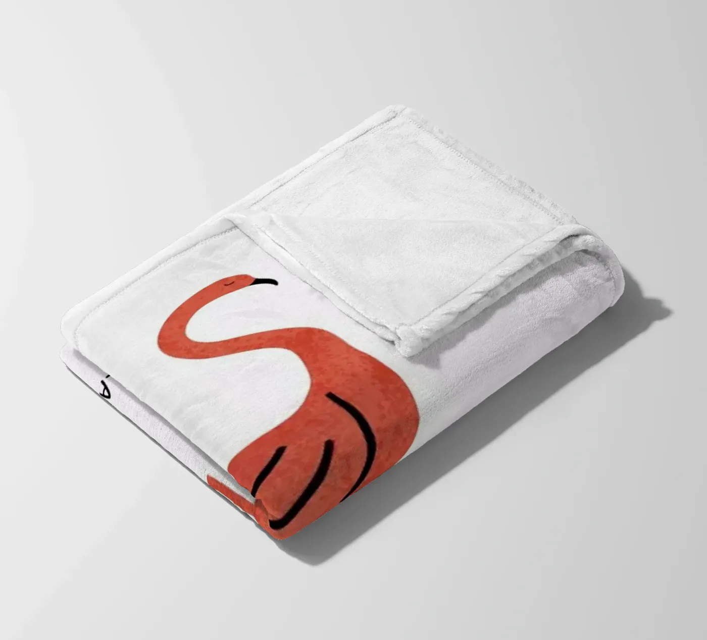 Flamingo fleecedeken van Little Flourishes