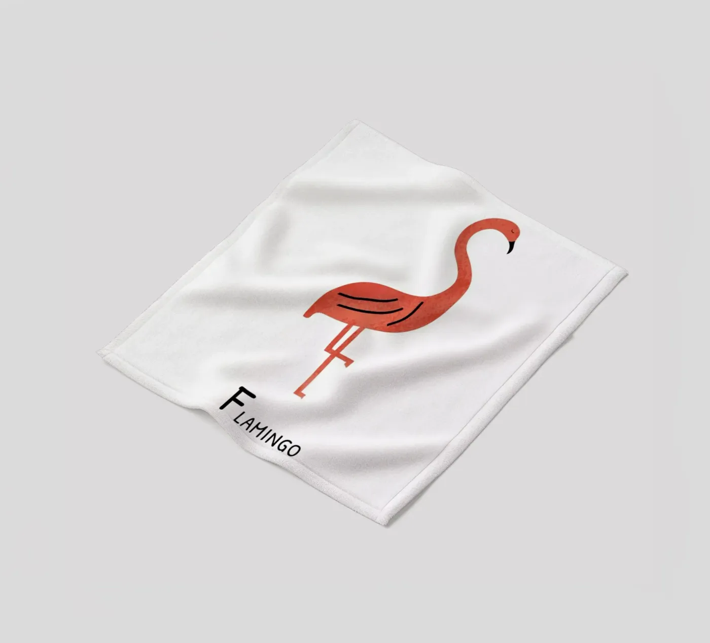 Flamingo fleecedeken van Little Flourishes