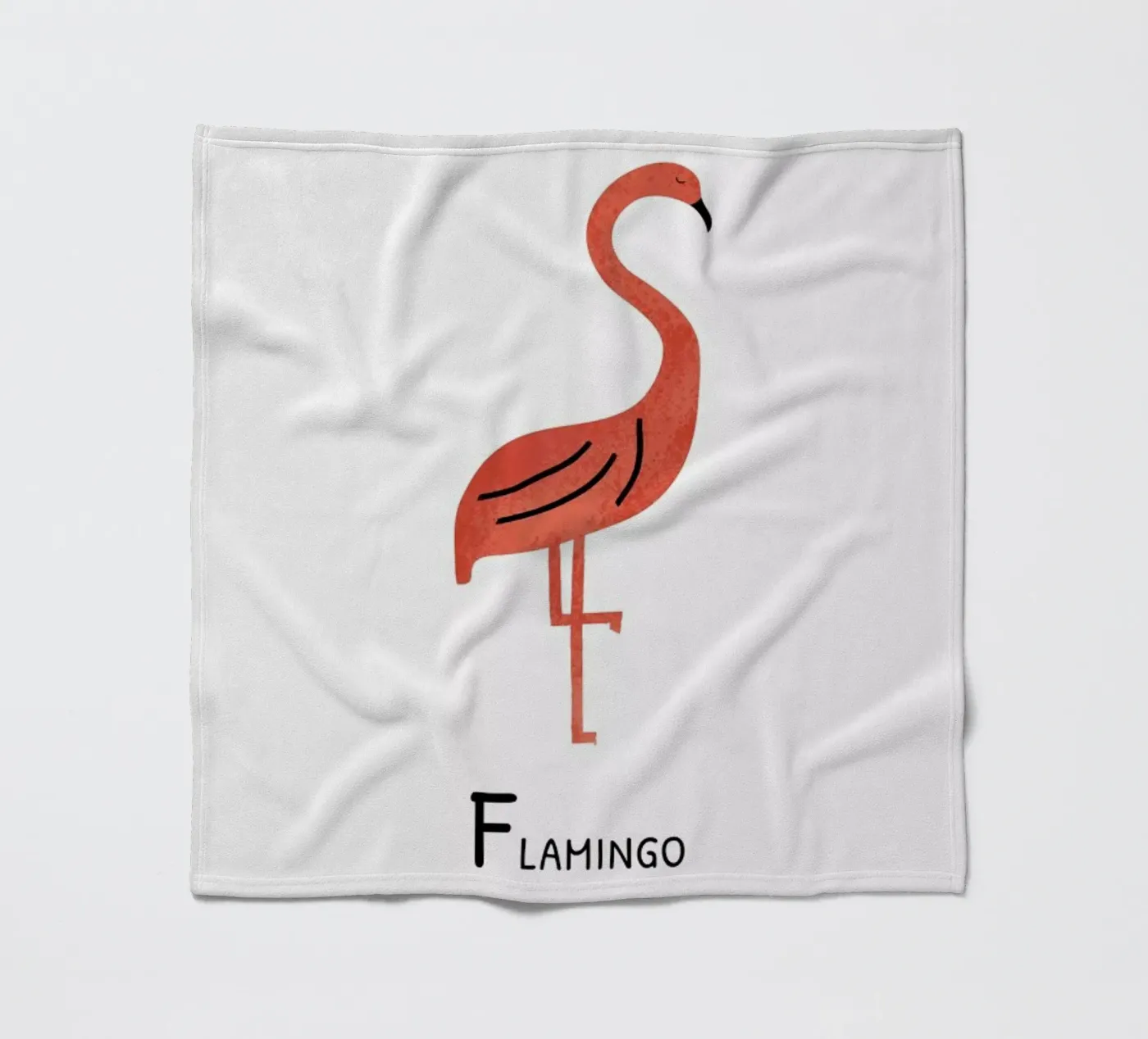 Flamingo fleecedeken van Little Flourishes