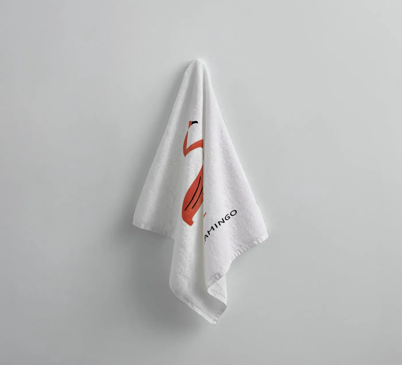 Flamingo towel by Little Flourishes