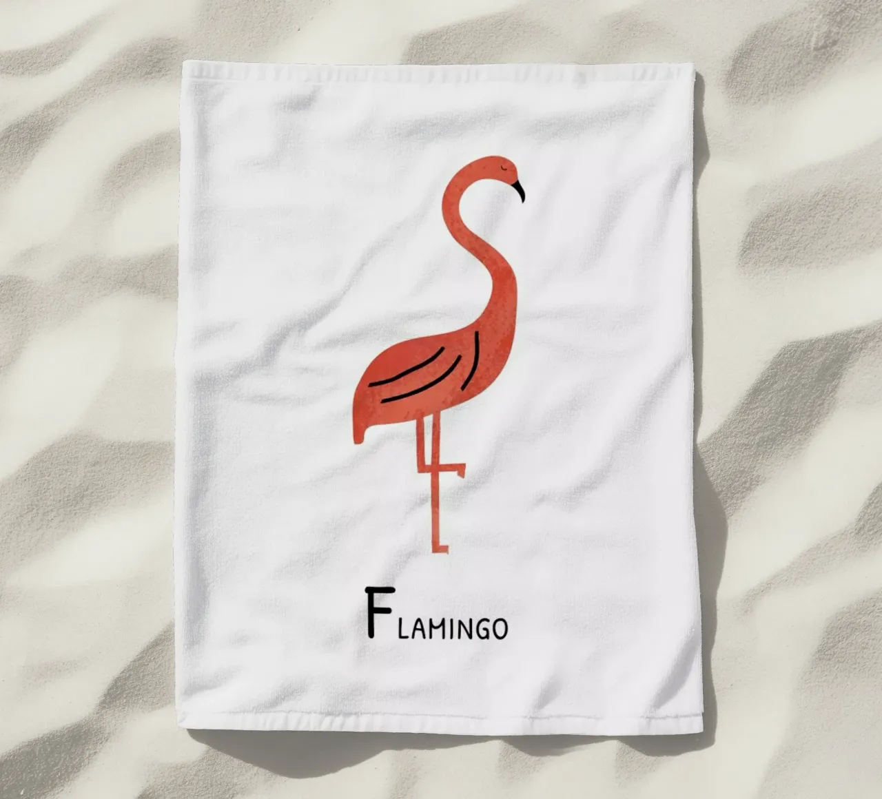 Flamingo telo mare da Little Flourishes