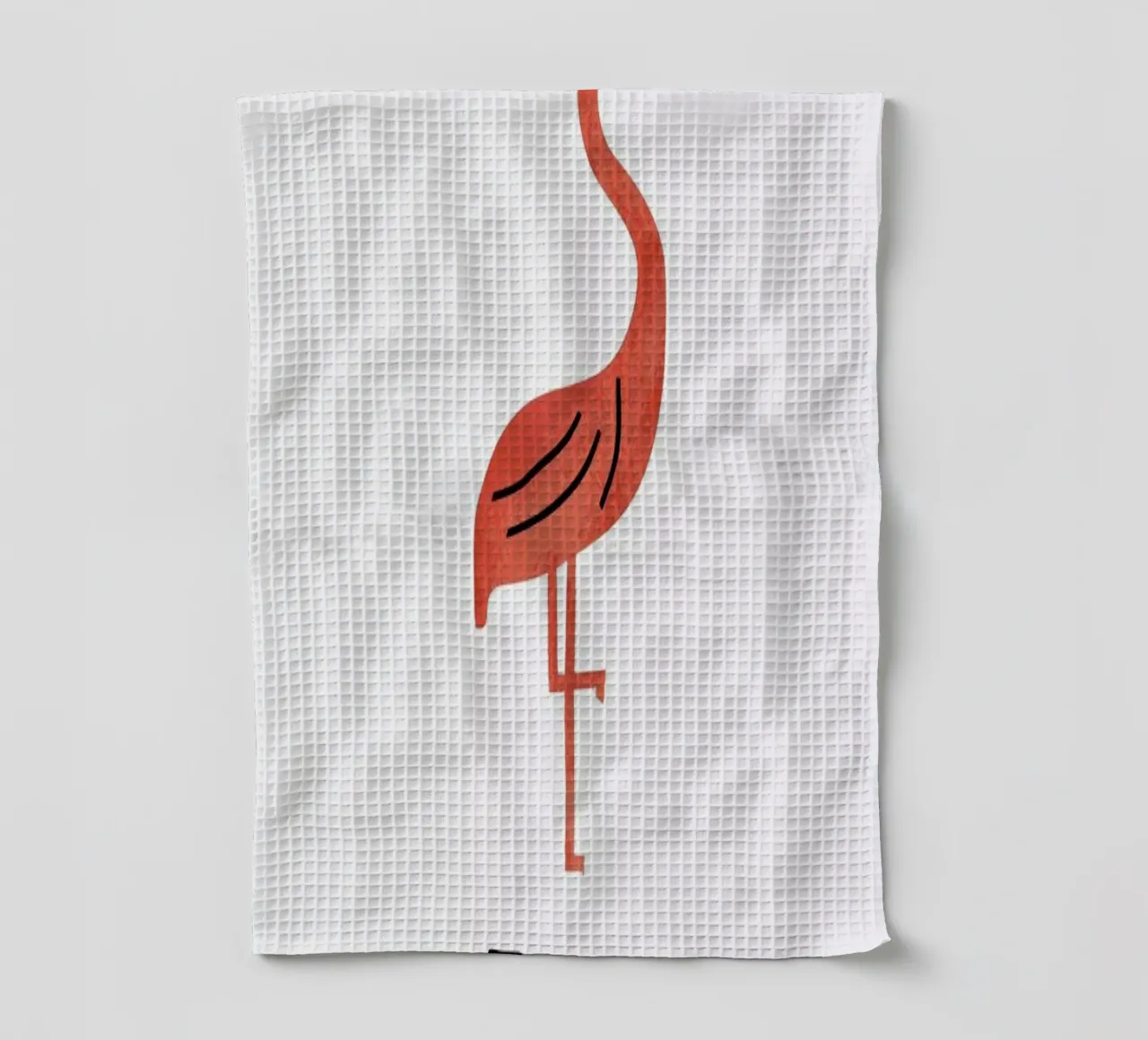 Flamingo canovaccio da cucina da Little Flourishes