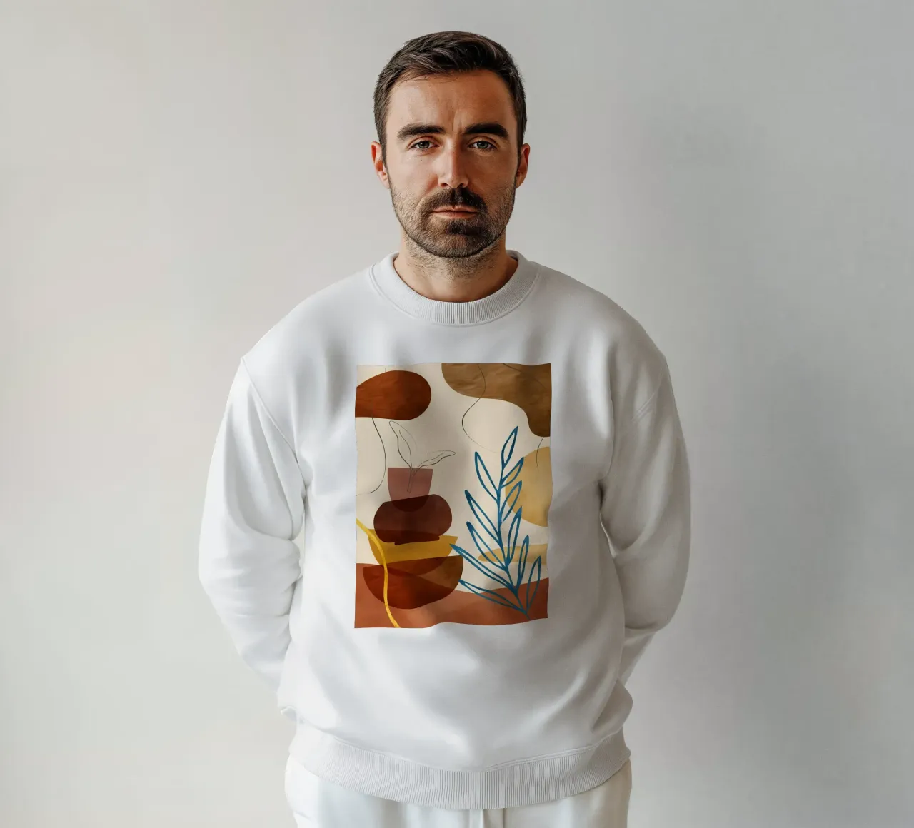 ORGANIC ABSTRACT 05A sweatshirt by Rebecca Clark Wyrick