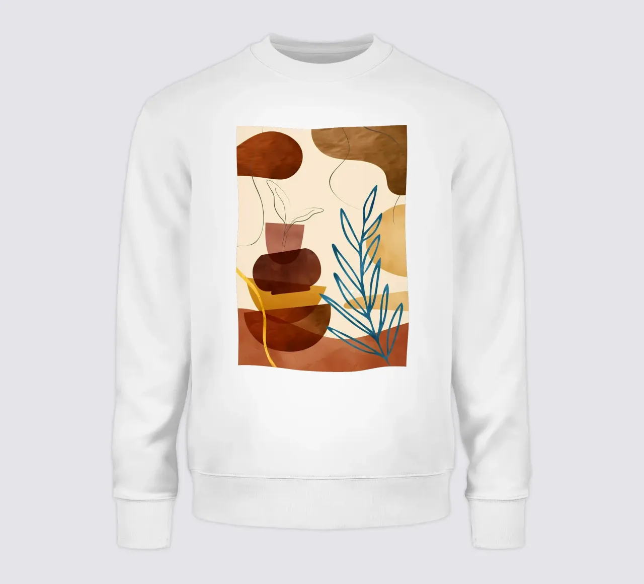 ORGANIC ABSTRACT 05A sweatshirt by Rebecca Clark Wyrick