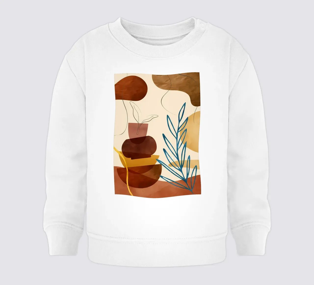 ORGANIC ABSTRACT 05A baby sweatshirt by Rebecca Clark Wyrick