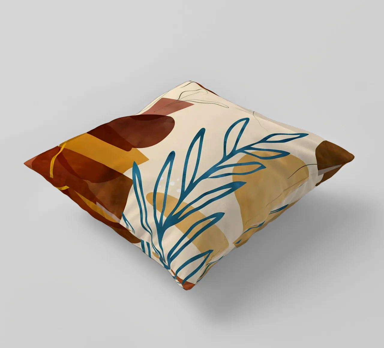 ASTRATTO ORGANICO 05A cuscino da Rebecca Clark Wyrick