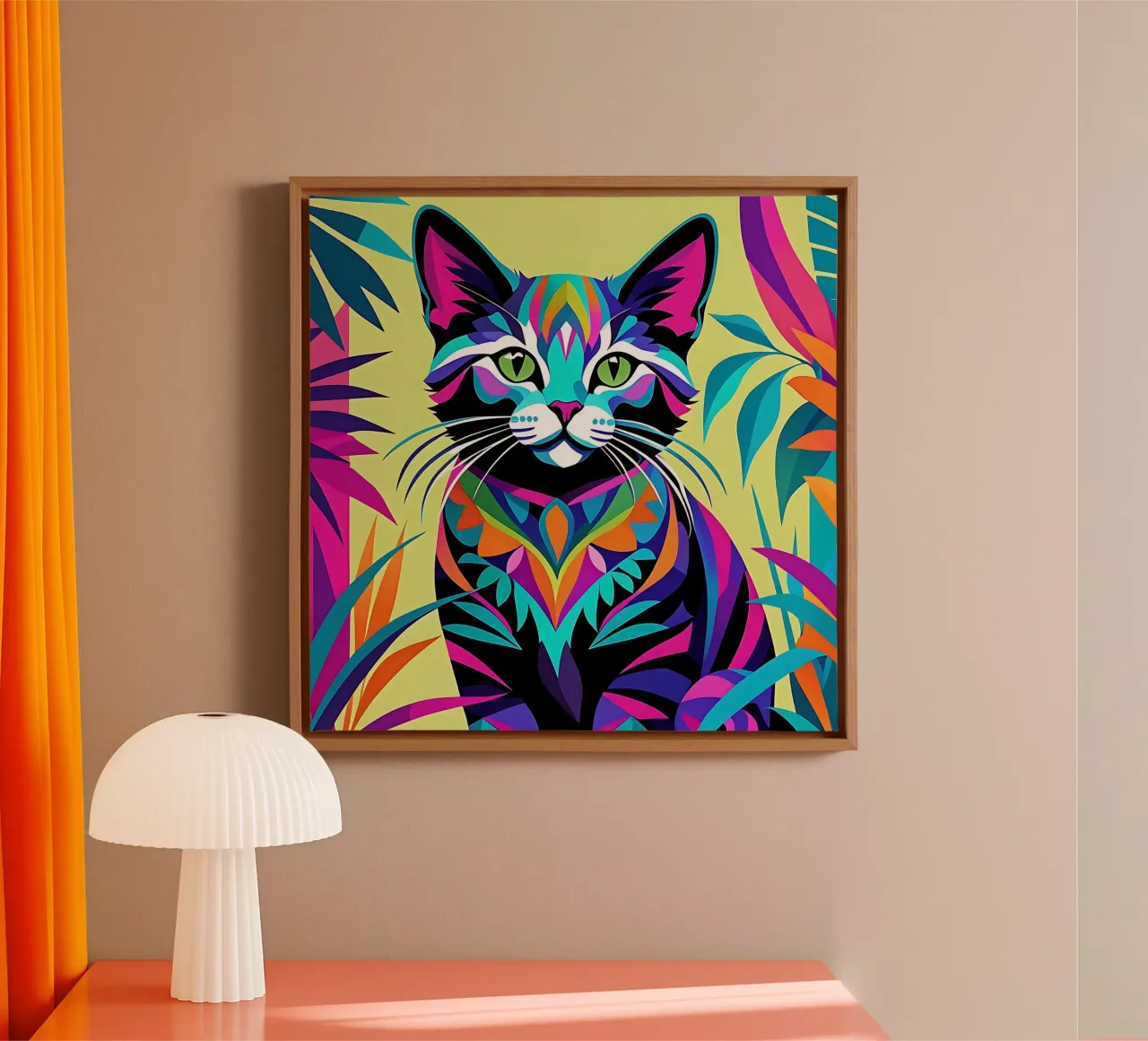 Cat_Style_E_2 canvas by Tierisch bunt by LK