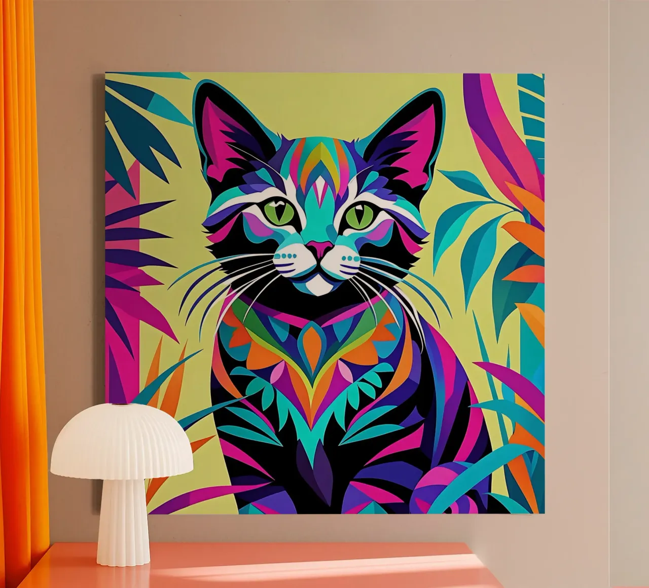 Cat_Style_E_2 canvas by Tierisch bunt by LK