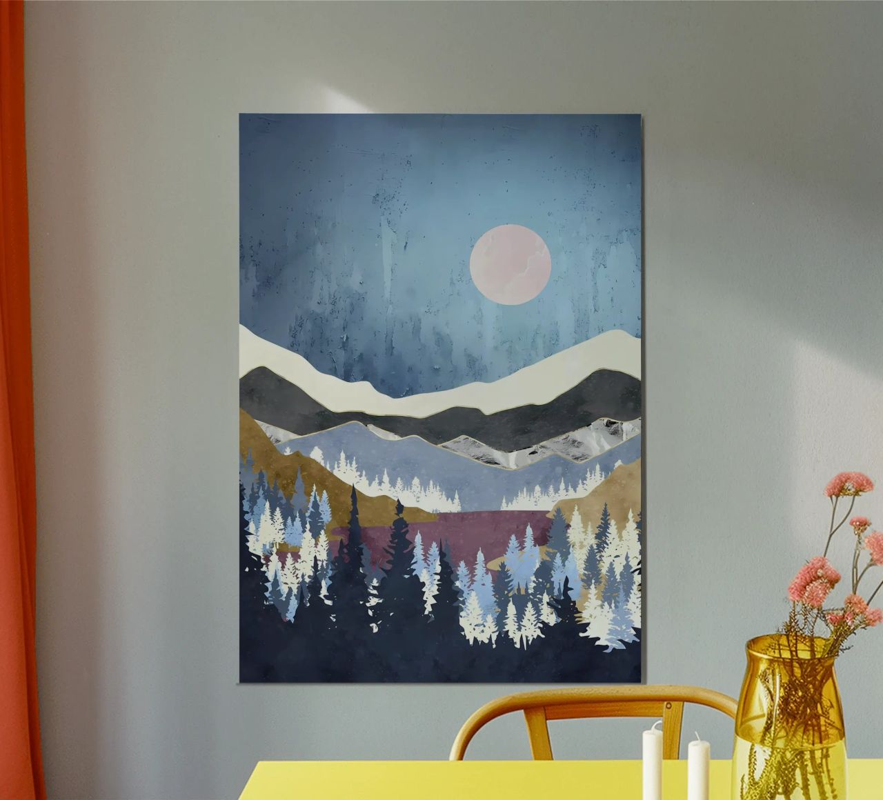 Boho Natur Berge Poster von Albert S Jacob