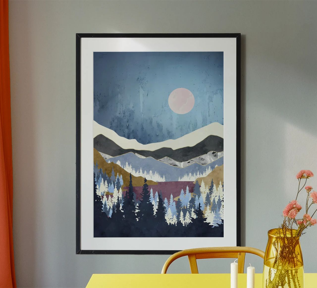 Boho Natur Berge Poster von Albert S Jacob