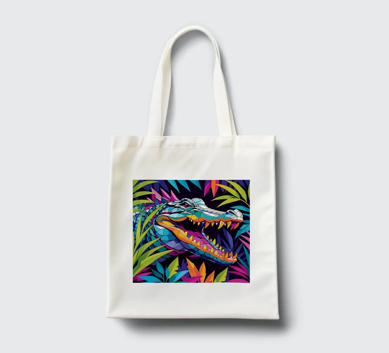 Stile_coccodrillo_E_1 borsa in juta da Tierisch bunt by LK