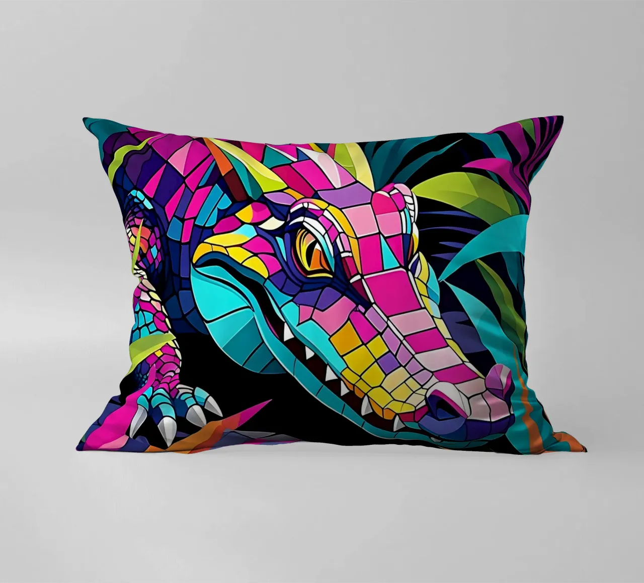 Stile_coccodrillo_E_2 cuscino da Tierisch bunt by LK