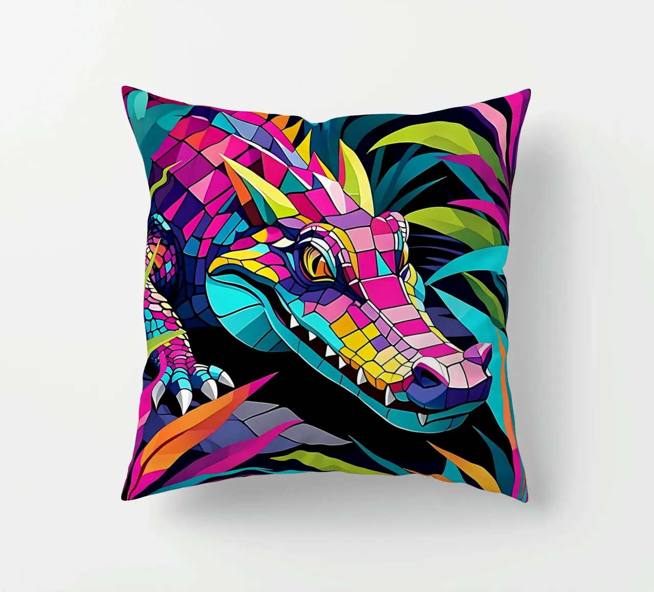 Stile_coccodrillo_E_2 cuscino da Tierisch bunt by LK