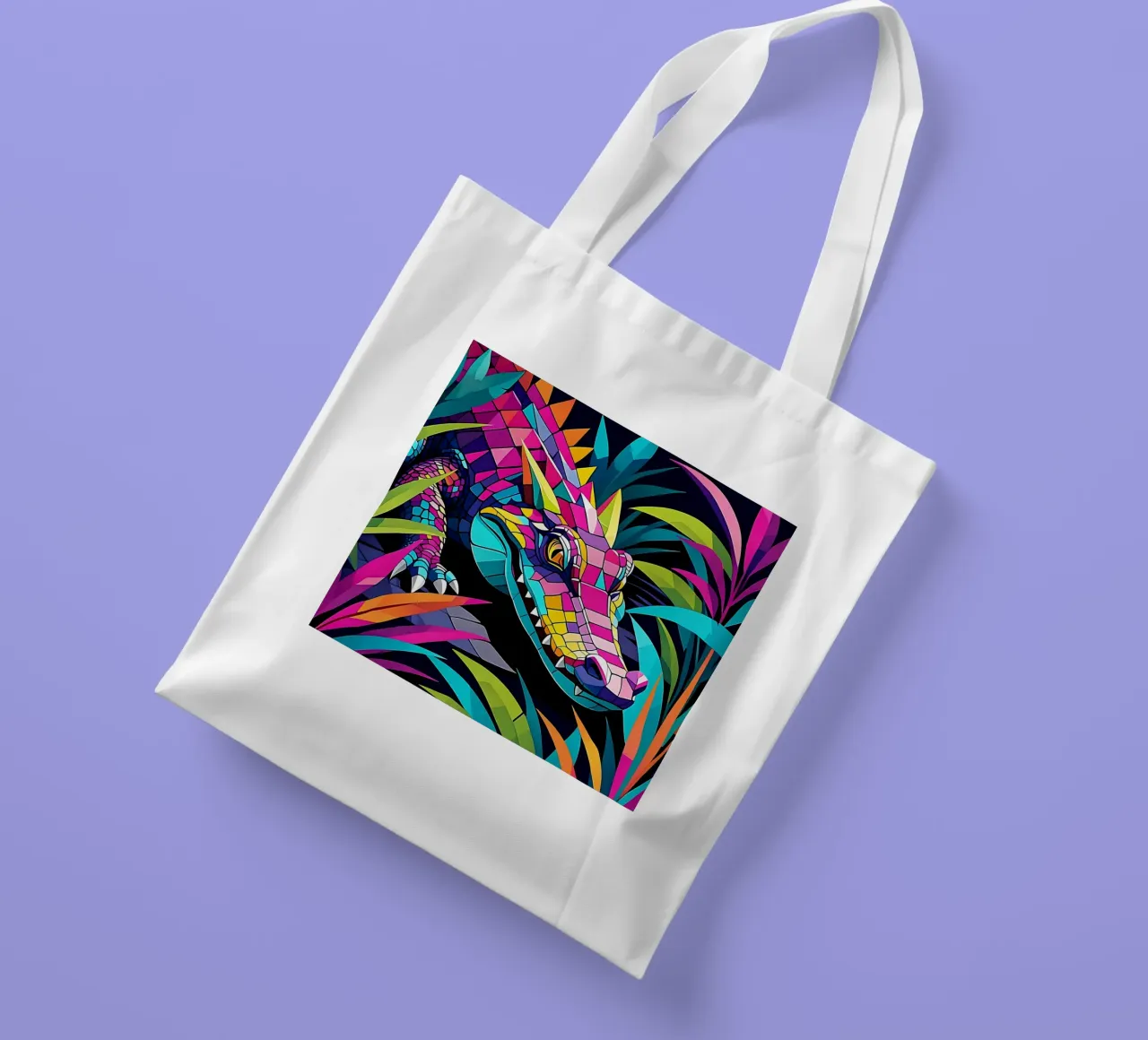 Stile_coccodrillo_E_2 borsa in juta da Tierisch bunt by LK