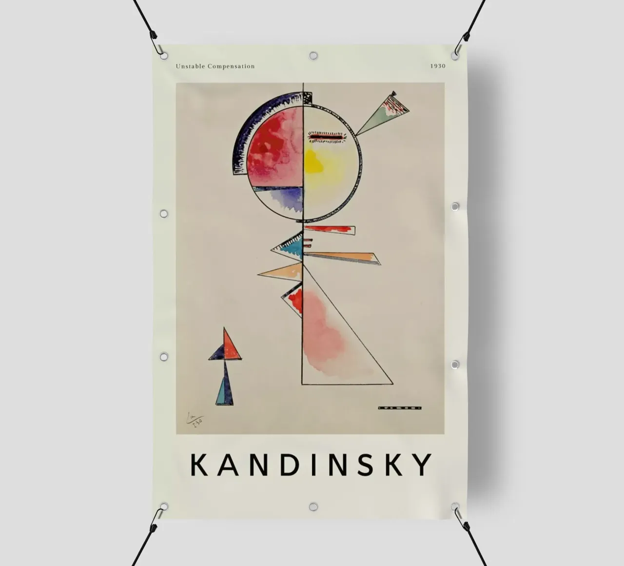 Kandinsky - Unstable Compensation telo in pvc da ARTOTHEK