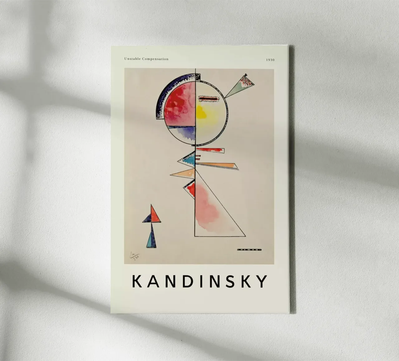 Kandinsky - Unstable Compensation tela con Cornice a cassetta da ARTOTHEK