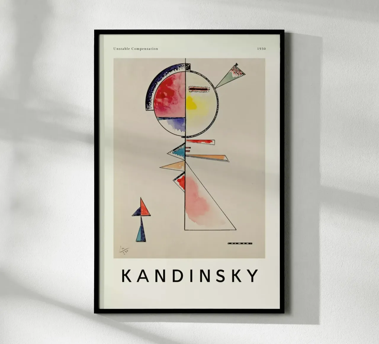 Kandinsky - Unstable Compensation carta hahnemühle da ARTOTHEK