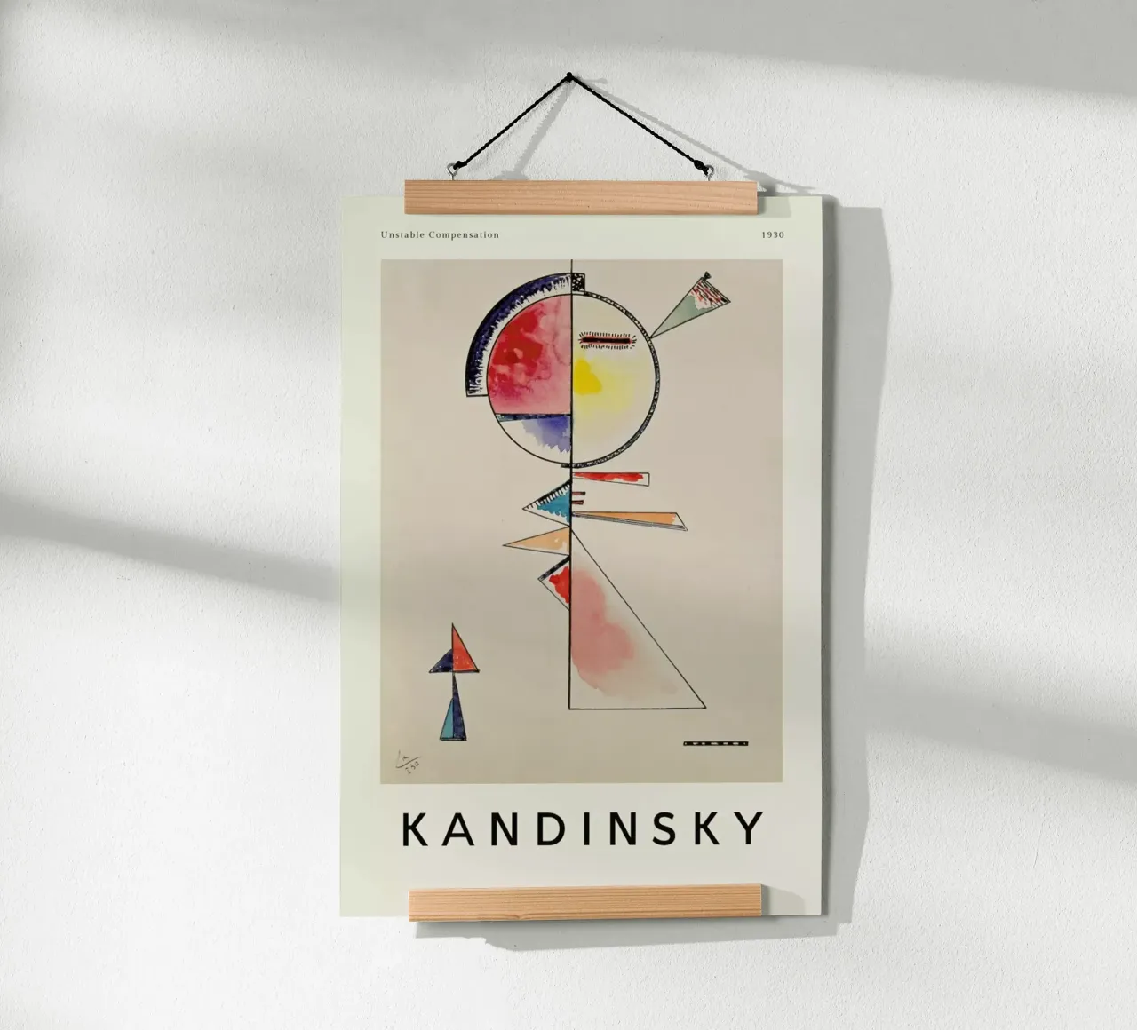 Kandinsky - Unstable Compensation carta hahnemühle da ARTOTHEK
