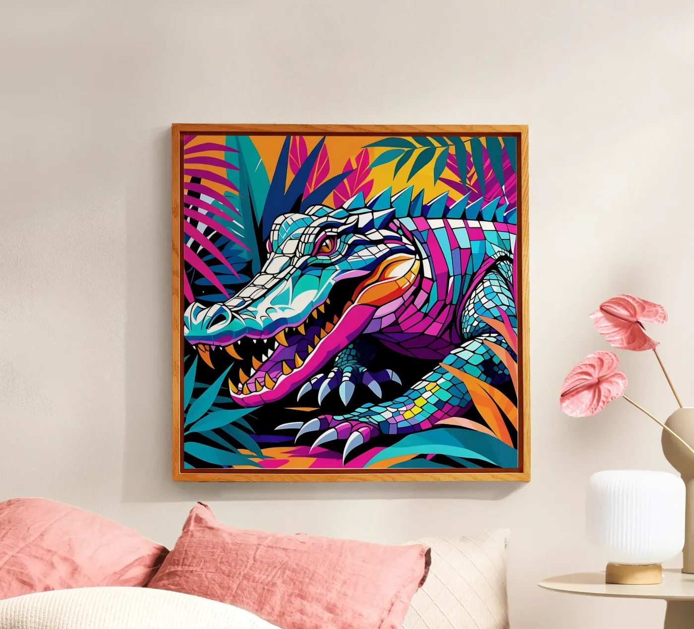 Crocodile_style_E_3 plexiglass da Tierisch bunt by LK