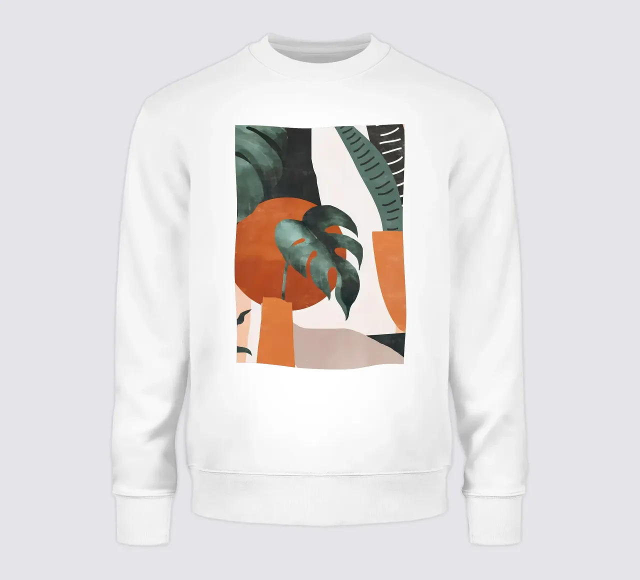 Abstract Art -Plants sweatshirt by Rebecca Clark Wyrick