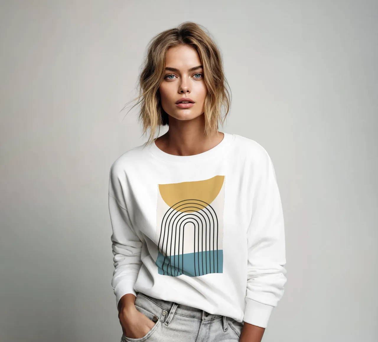 Geometrische Linien II Sweatshirt von James M Coyle