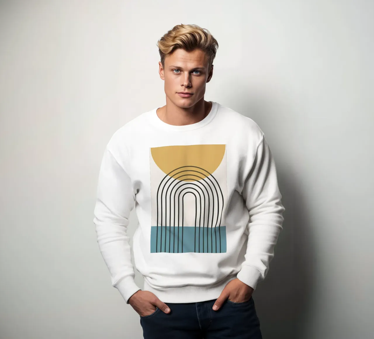 Geometrische Linien II Sweatshirt von James M Coyle