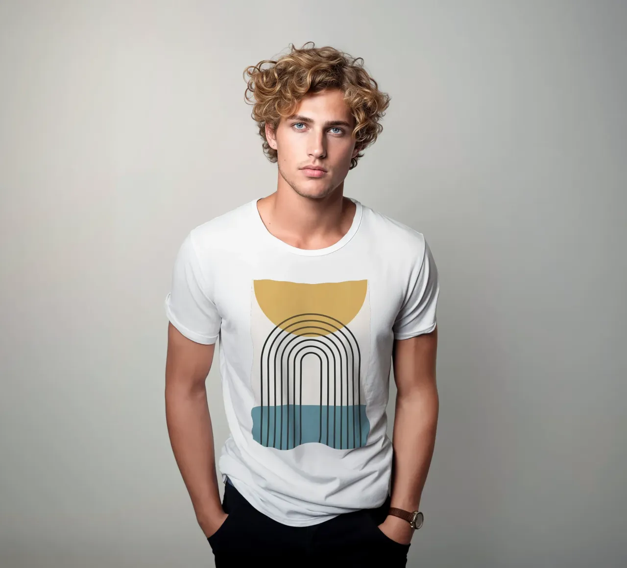 Linee geometriche II t-shirt da James M Coyle