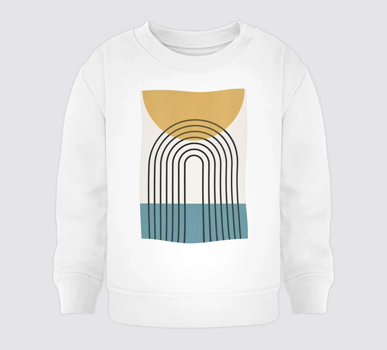 Geometric lines II baby sweatshirt by James M Coyle