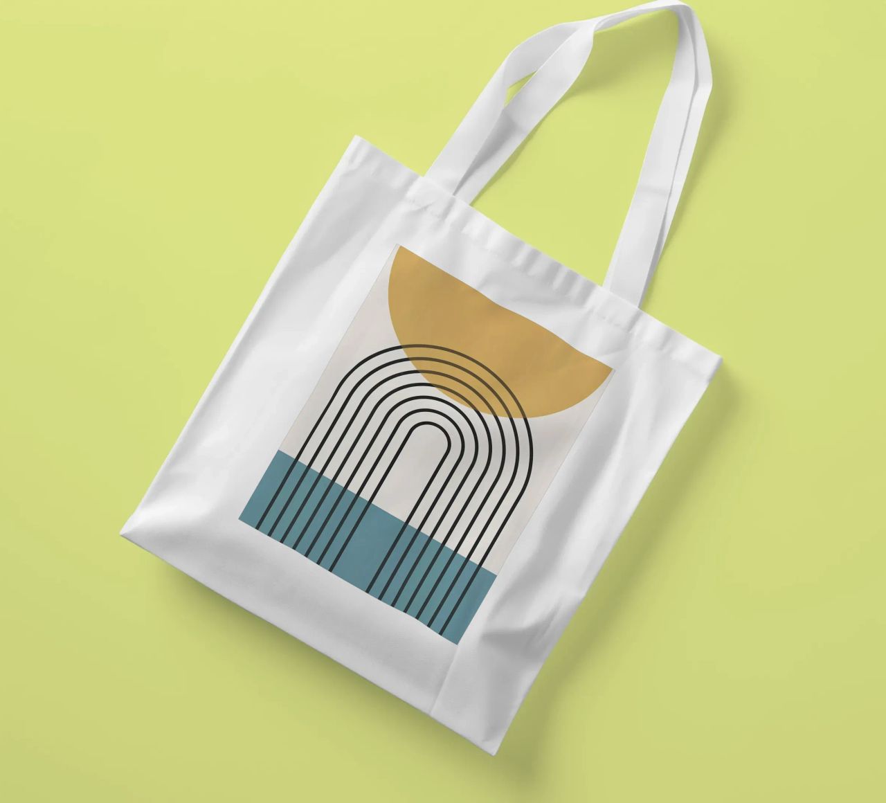 Linee geometriche II borsa in juta da James M Coyle