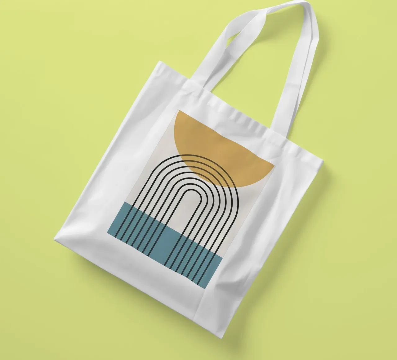 Linee geometriche II borsa in juta da James M Coyle