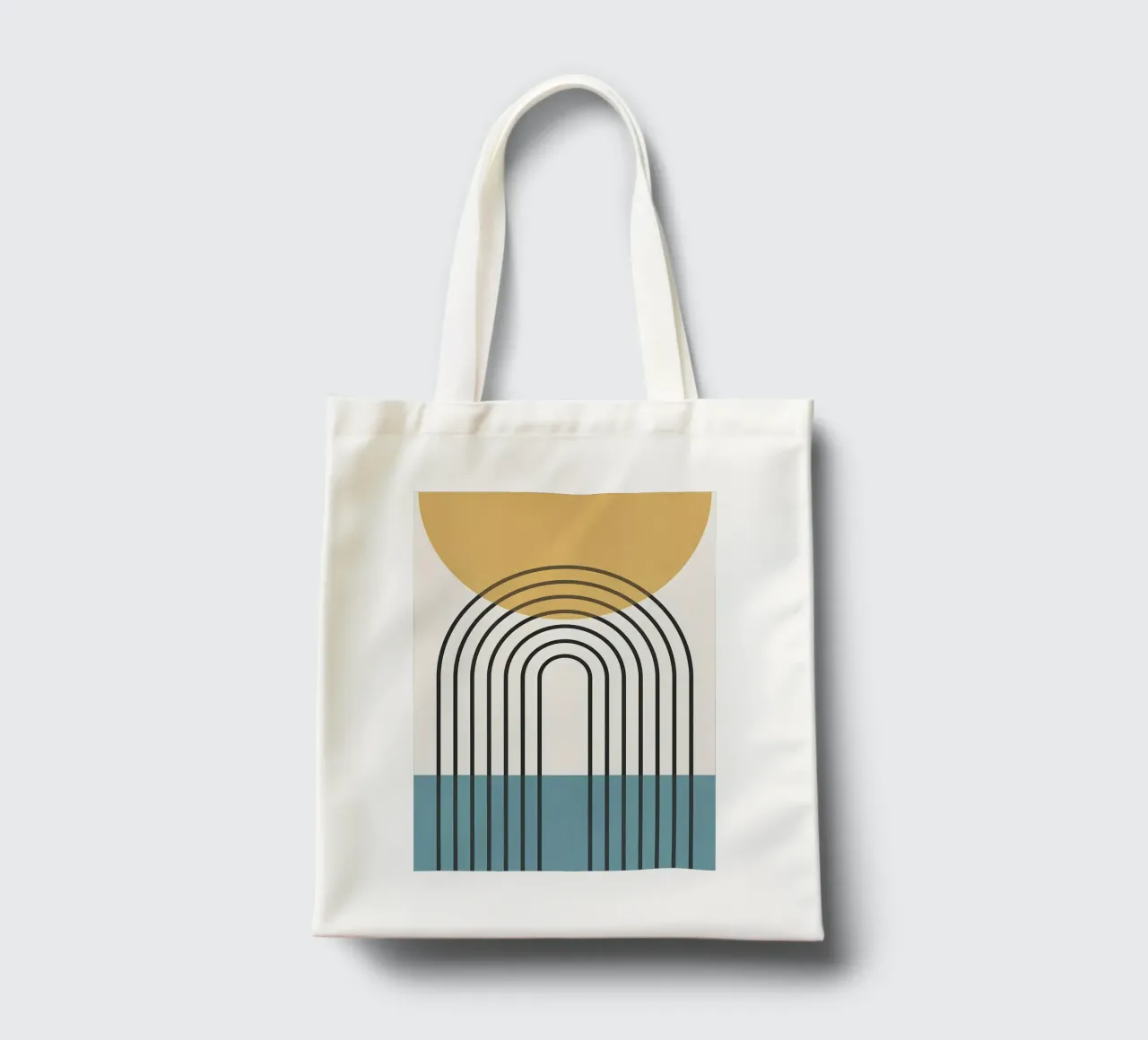 Linee geometriche II borsa in juta da James M Coyle