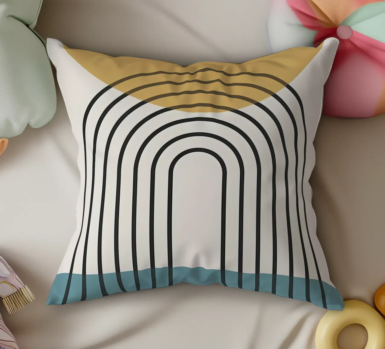 Linee geometriche II cuscino da James M Coyle