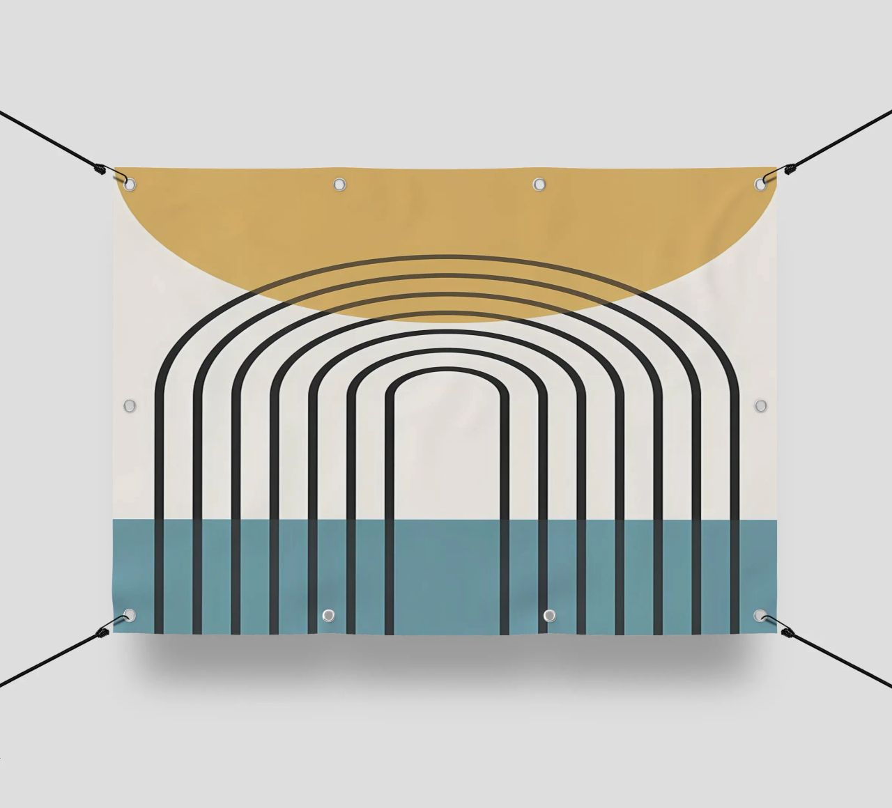 Linee geometriche II telo in pvc da James M Coyle