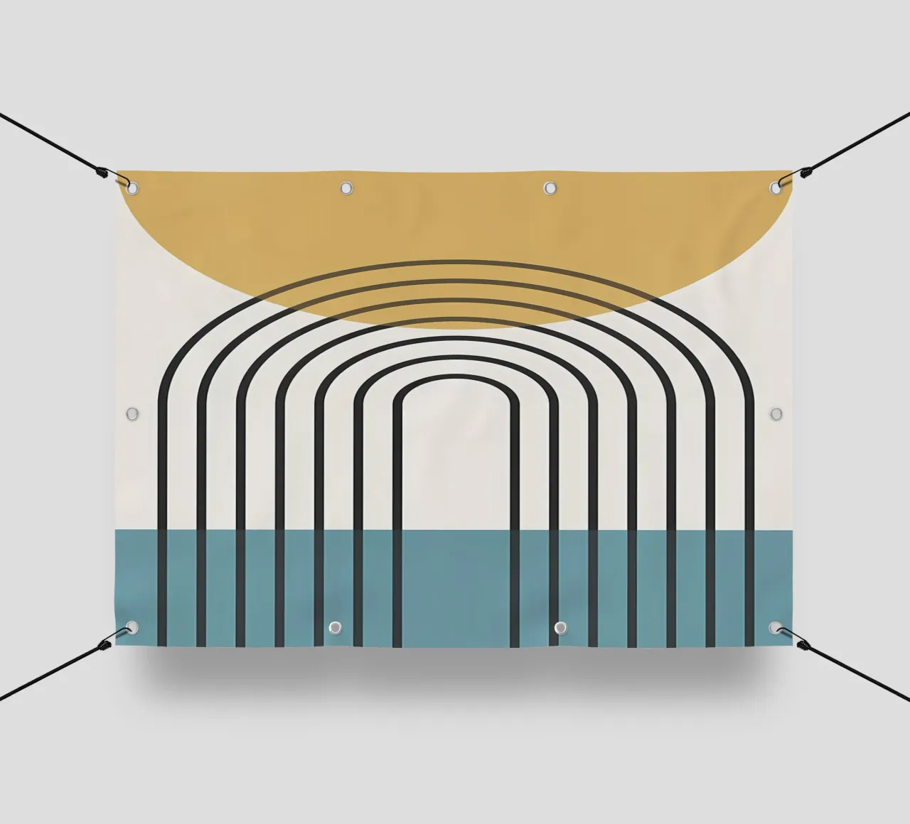 Linee geometriche II telo in pvc da James M Coyle