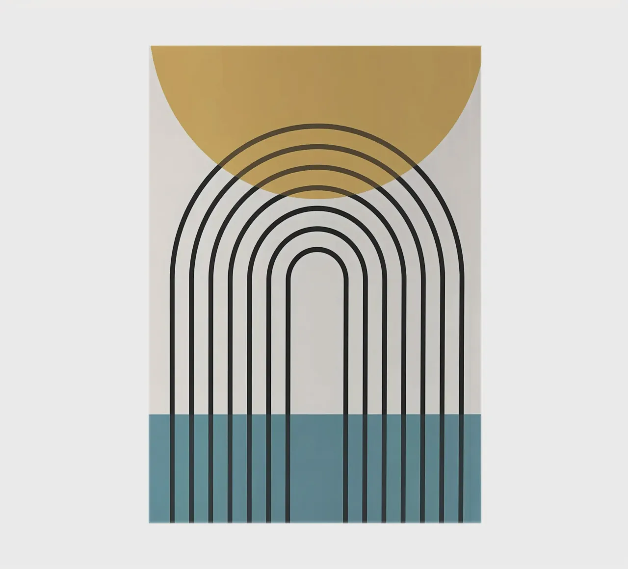Geometrische Linien II Notizbuch von James M Coyle