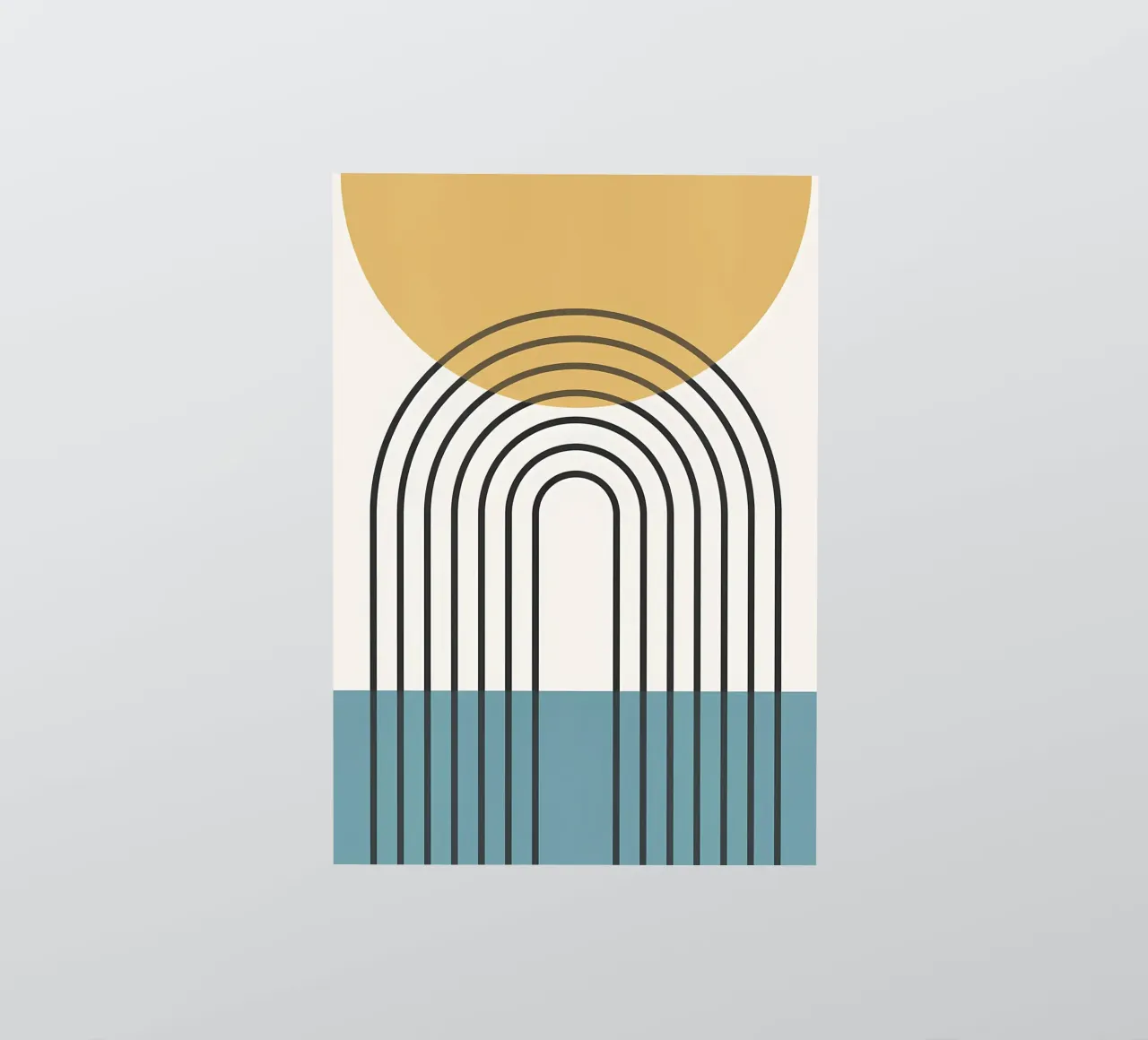 Linee geometriche II adesivo da James M Coyle