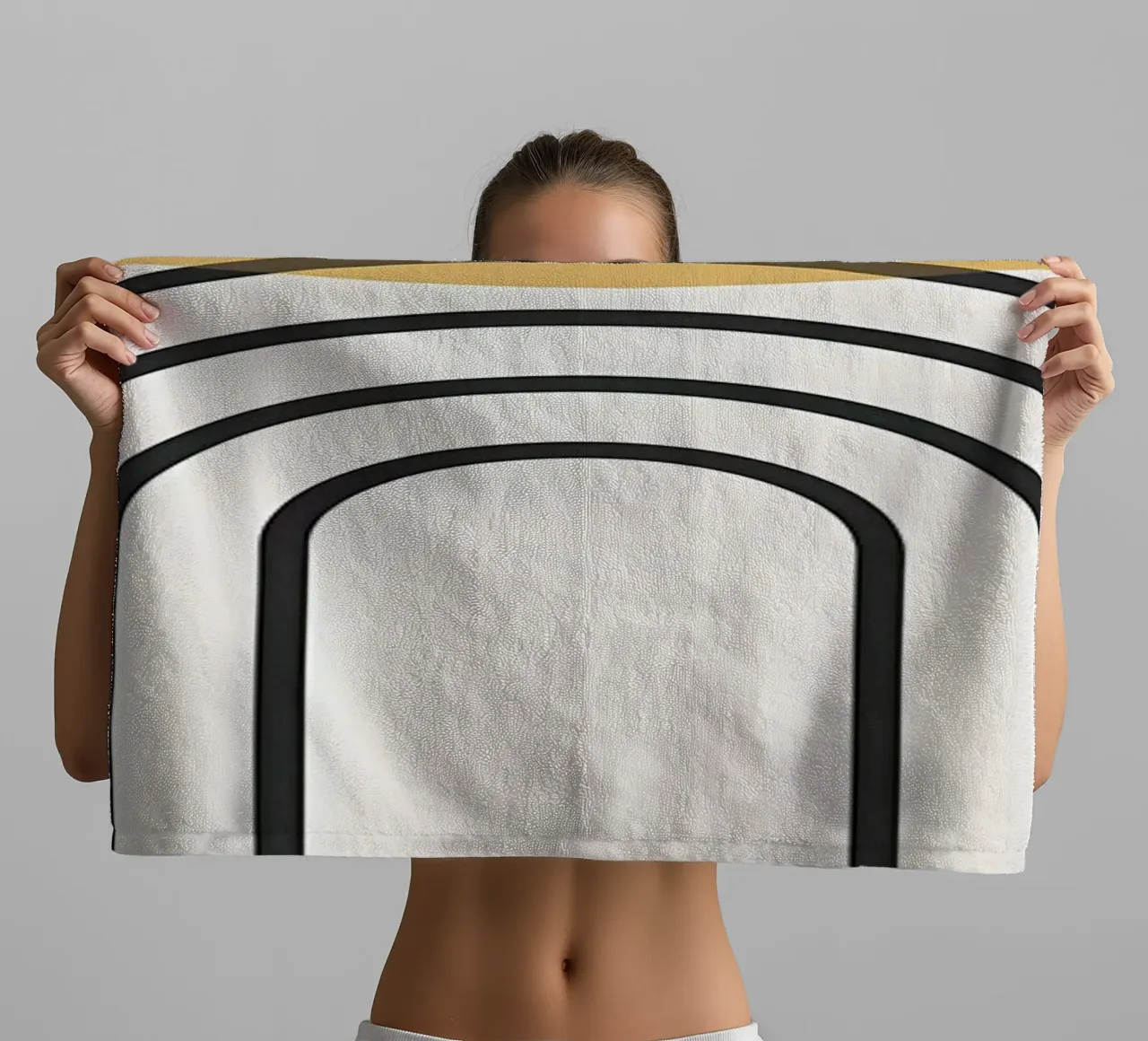 Linee geometriche II asciugamano da bagno da James M Coyle