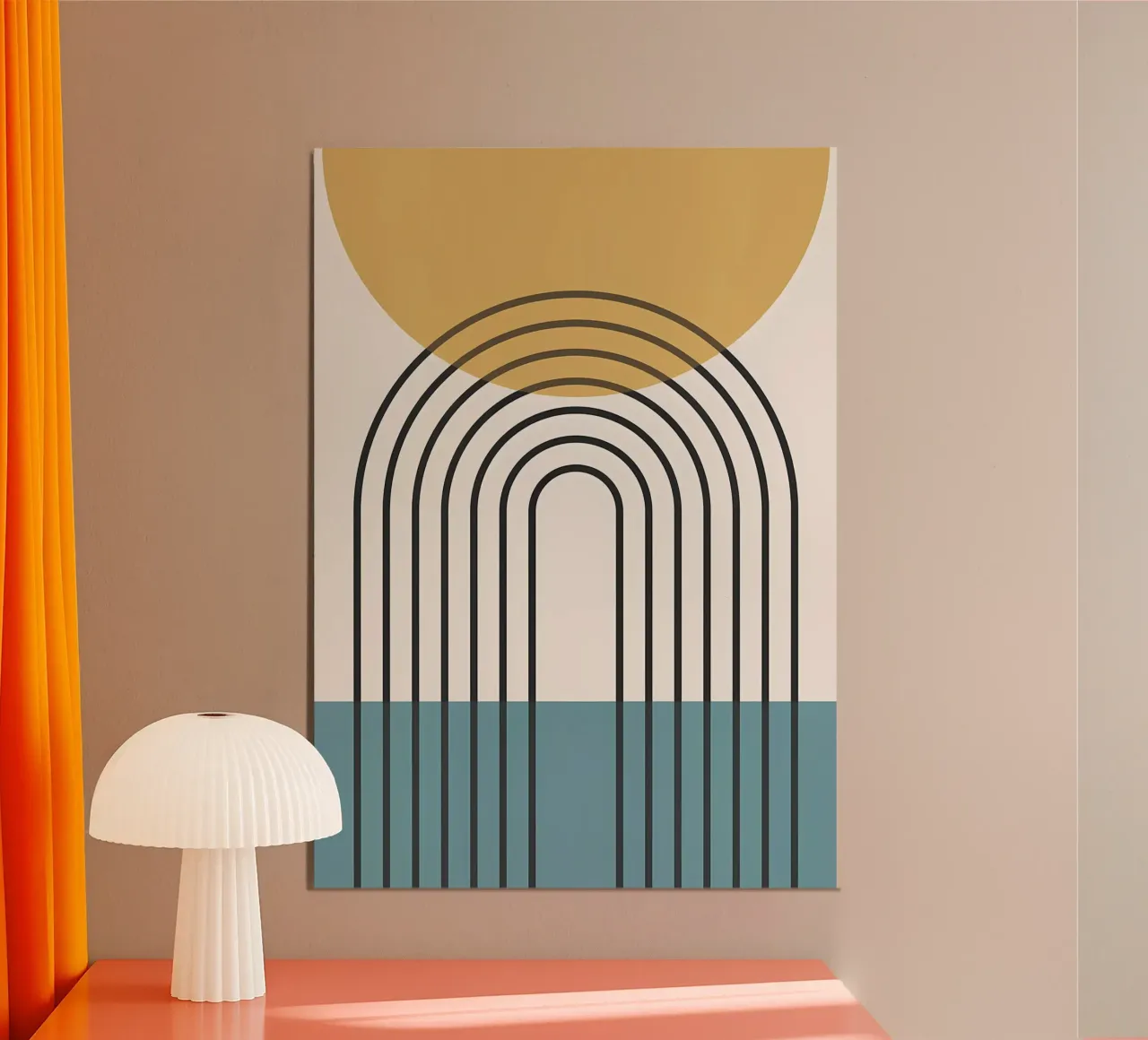 Linee geometriche II alluminio dibond da James M Coyle