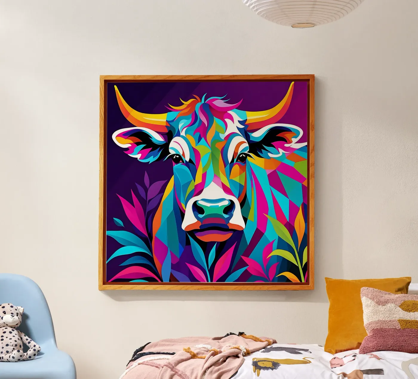 Koe_stijl_E_1 acryl van Tierisch bunt by LK