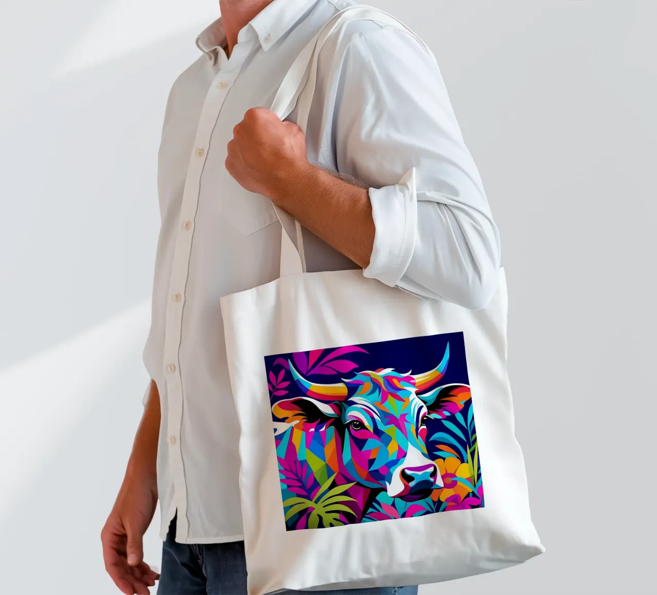 Cow_style_E_2 tote bag by Tierisch bunt by LK