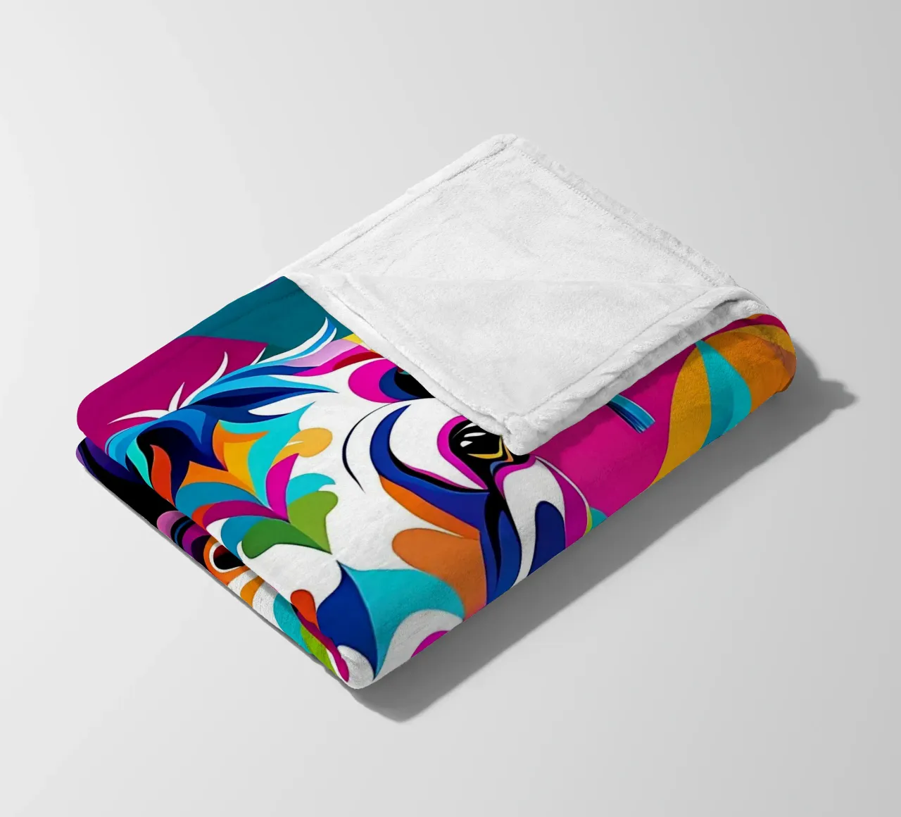 Stile_mucca_E_3 coperta in pile da Tierisch bunt by LK