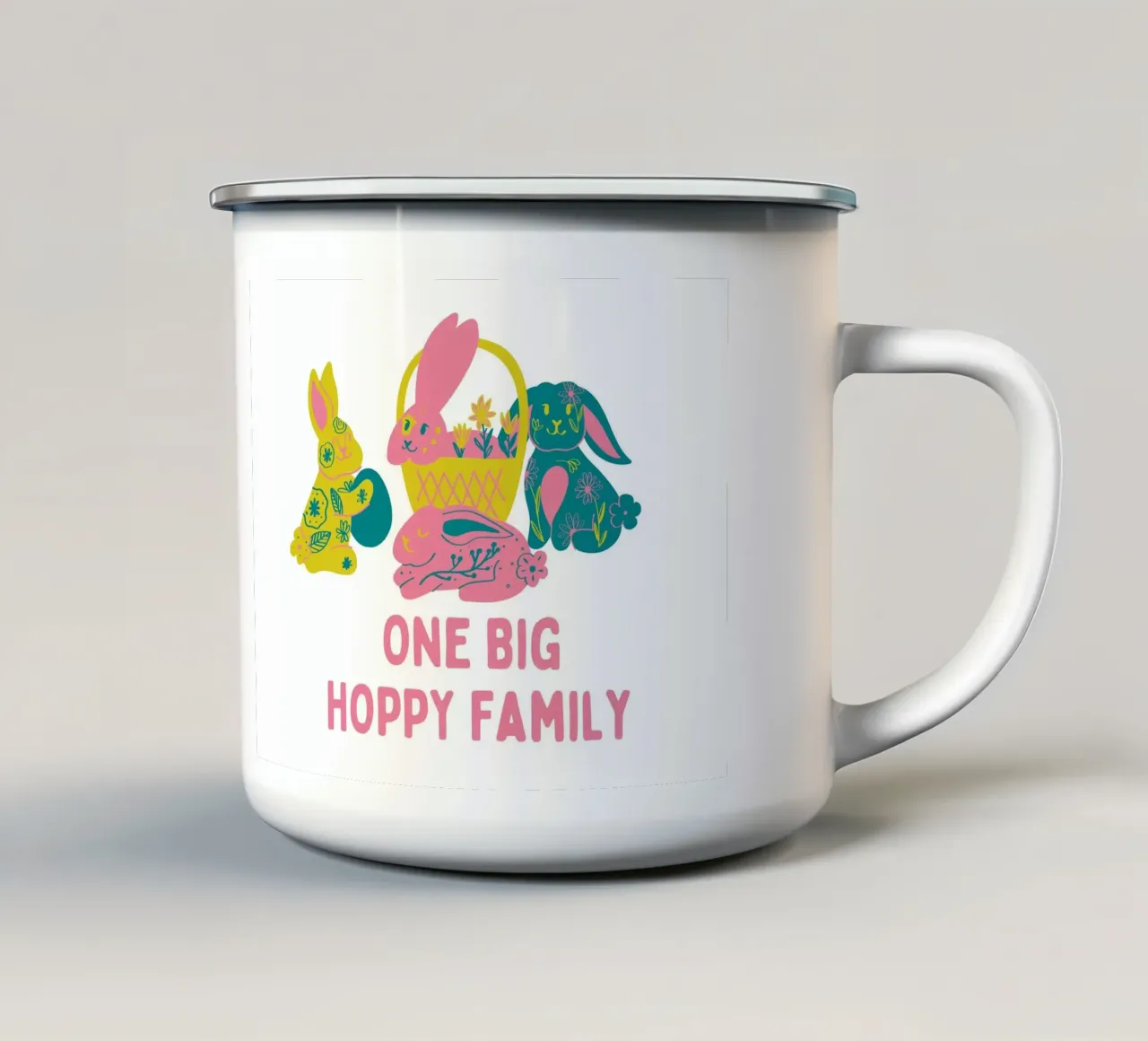Easter Family tazza in smalto da Dreamer10