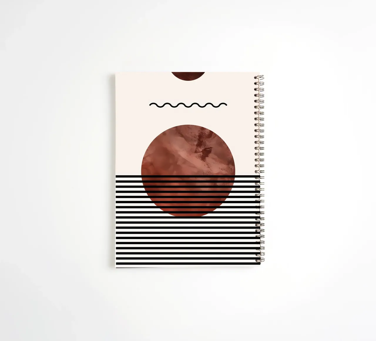 Boho Minimalist Elegance spiral notebook by James M Coyle