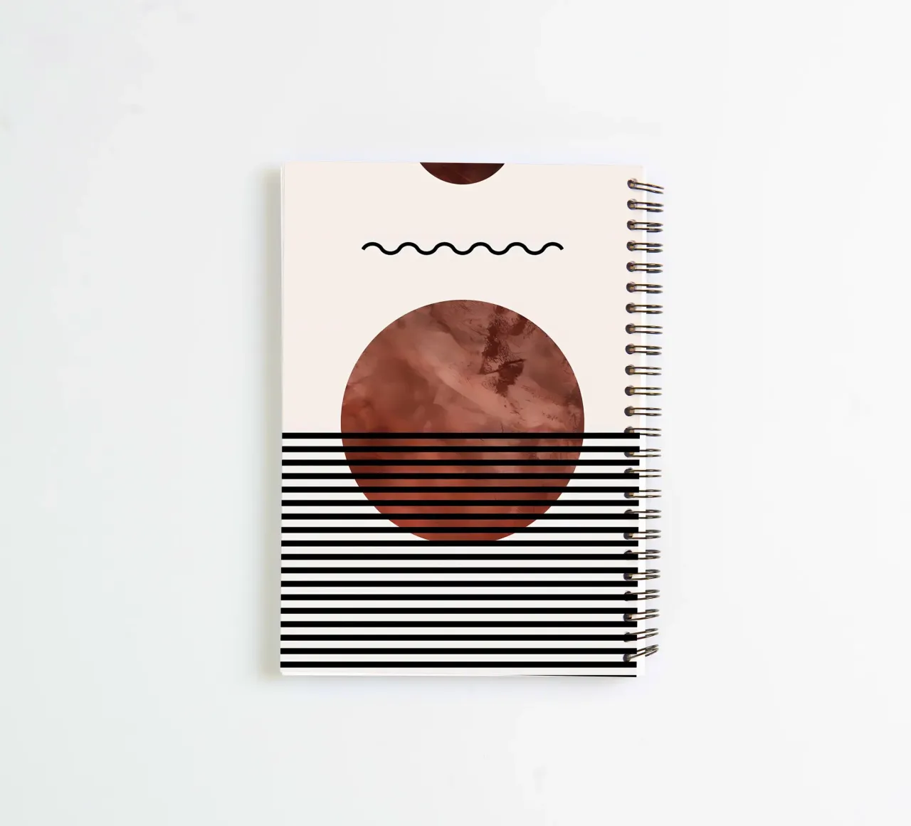 Boho Minimalist Elegance spiral notebook by James M Coyle