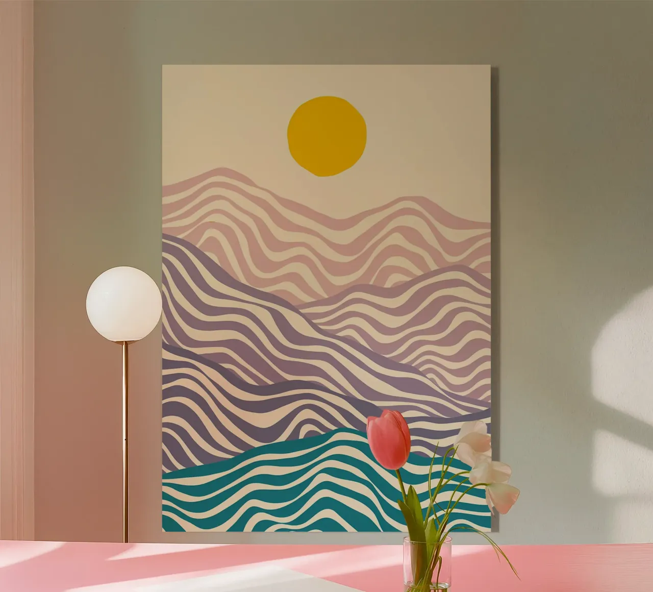Hills Wave acrylic glass by James M Coyle