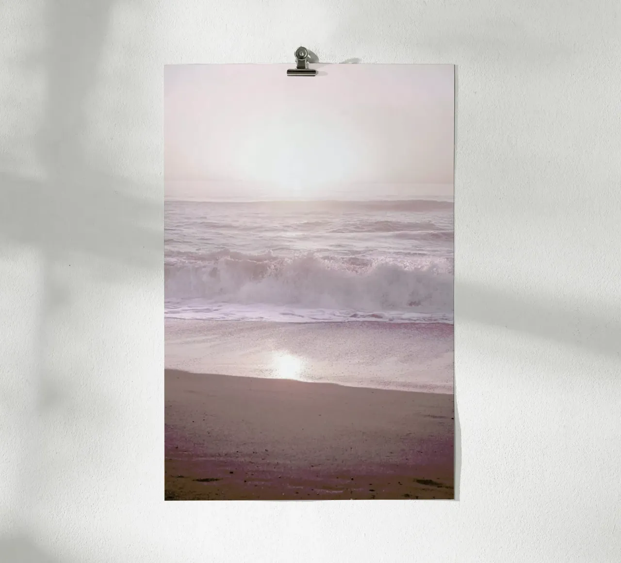 Sunset Halfmoon Bay poster con telaio in legno da Monika Strigel