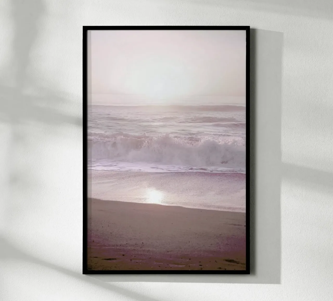 Sunset Halfmoon Bay poster con telaio in legno da Monika Strigel